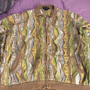 COOGI Multicolor Zip Up Sweater
